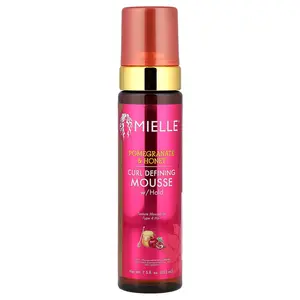 Mielle Curl Defining Mousse With Hold, Pomegranate & Honey, 7.5 fl oz (222 ml)