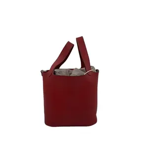 Pre-owned HERMÈS france Tote Bags red Picotin Lock 18 bucket bag