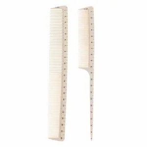 Professional Haircut Comb Set, Includes Measurement Scales, Finishing Brush, Ideal for Salons and Stylists, Batch Ch2025003