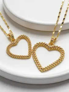 Women's Heart-Shaped Chain Design Necklace, Perfect Gift for Valentine's Day/birthday/party, Versatile Daily Wear Jewelry