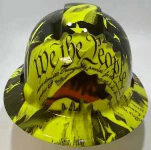 Full Brim Hi Vis Hard Hat Hydro Dipped We The People