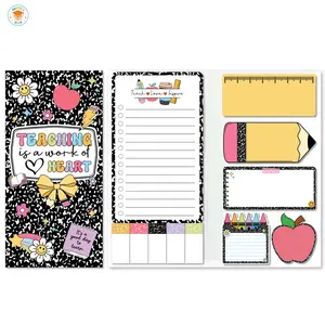 Teacher Sticky Notes Set - 550 Pcs Blackboard Self-Stick Note Pads for Classroom School Office Supplies Ideal for Teaching & Teacher Appreciation Gifts Learning Materials