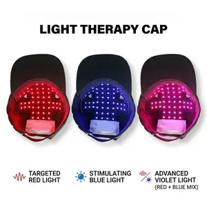 56 LED Scalp Care Light Cap - 660nm Light, 850nm Infrared Near Infrared Phototherapy Hat, Adjustable Hair Bonnet, Festival Gift