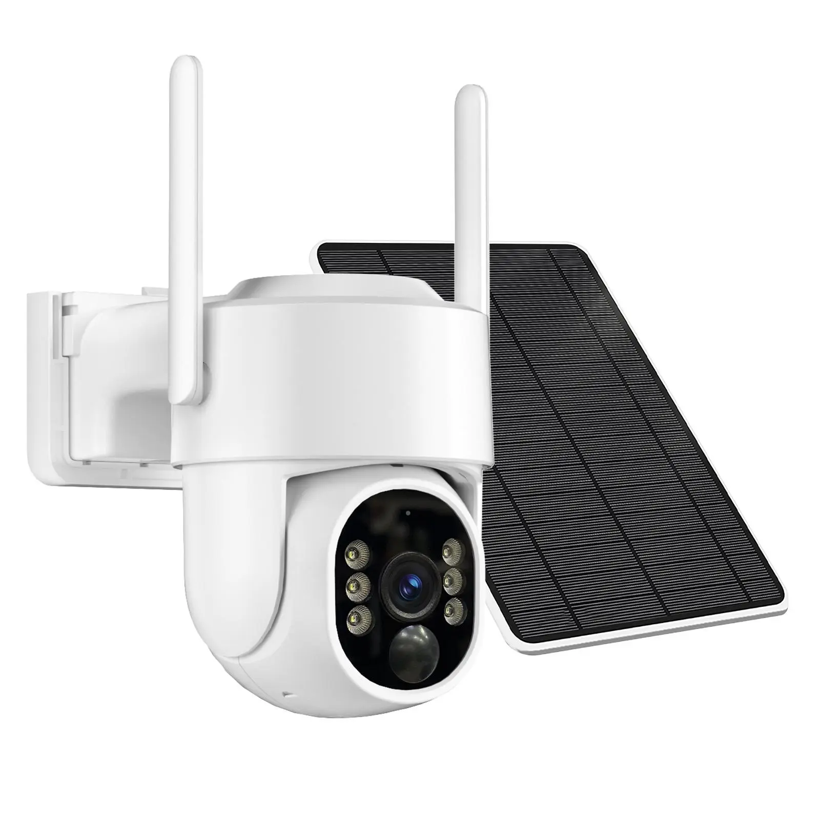 WESECUU WIFI 4MP Solar WIFI Rechargeable Battery PTZ CCTV Security 360 Degree Ip Camera Auto Motion Tracking Ip PTZ Camera