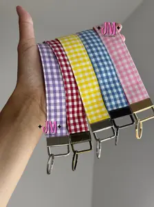 Handmade Fabric Wristlet Keychain