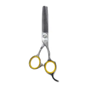 Nixcer 6.25" Hair Thinning Scissors – Sharp Razor Edge, Stainless Steel, Fine Adjustment for Men, Women & Babies (Silver)
