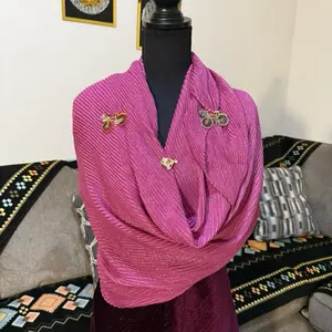 Soft Viscose cotton pleated hijab