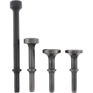 Air Hammer Bits, 4 count Smoothing pneumatic Air Chisel Bits Suitable for Removing Rotors, Drums, Hubs and Replacing Wheel Studs