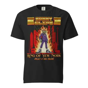 Sonny Eclipse King of Yew Nork Tee Tomorrowland Retro Rap Parody Shirt Cosmic Lounge Graphic Disneyana Outfit of the Day Park Day Outfit 100% Soft Vintage Washed Cotton Comfort Colors Tee