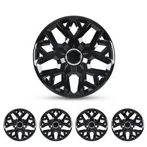 WOLFSTORM 4-Pack 15 Inch Universal Hubcaps for Steel Wheel Rims Cover