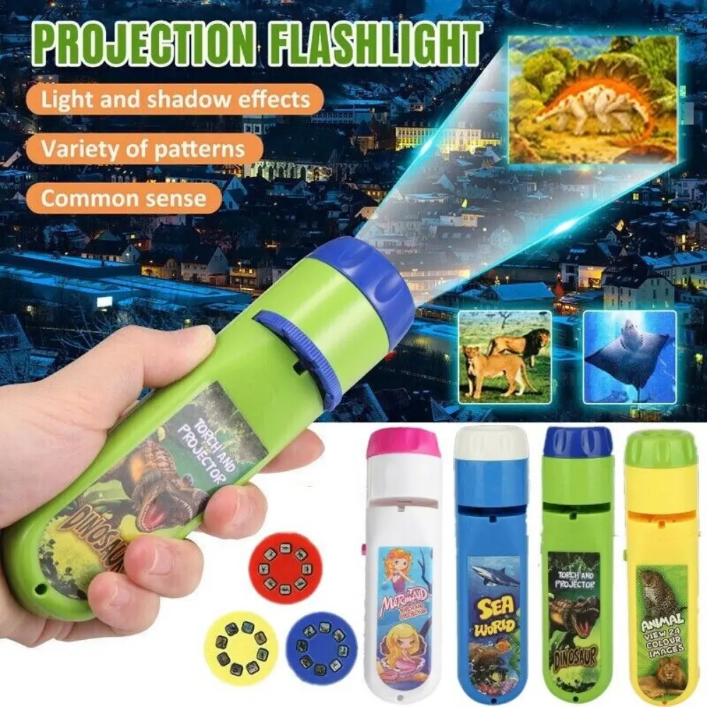 STONESTAR Torch Night Projector Light - Dinosaur Early Learning Toy, Educational Science & Technology Toy for 2-10 Year Old Kids with Projection Patterns & Learning Play Features