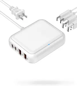 USB C Charger 8 Port Block, Fast  Station for Multiple Devices,Multiport USB  Hub for ,,,Fan,Speaker,lamp,etc.