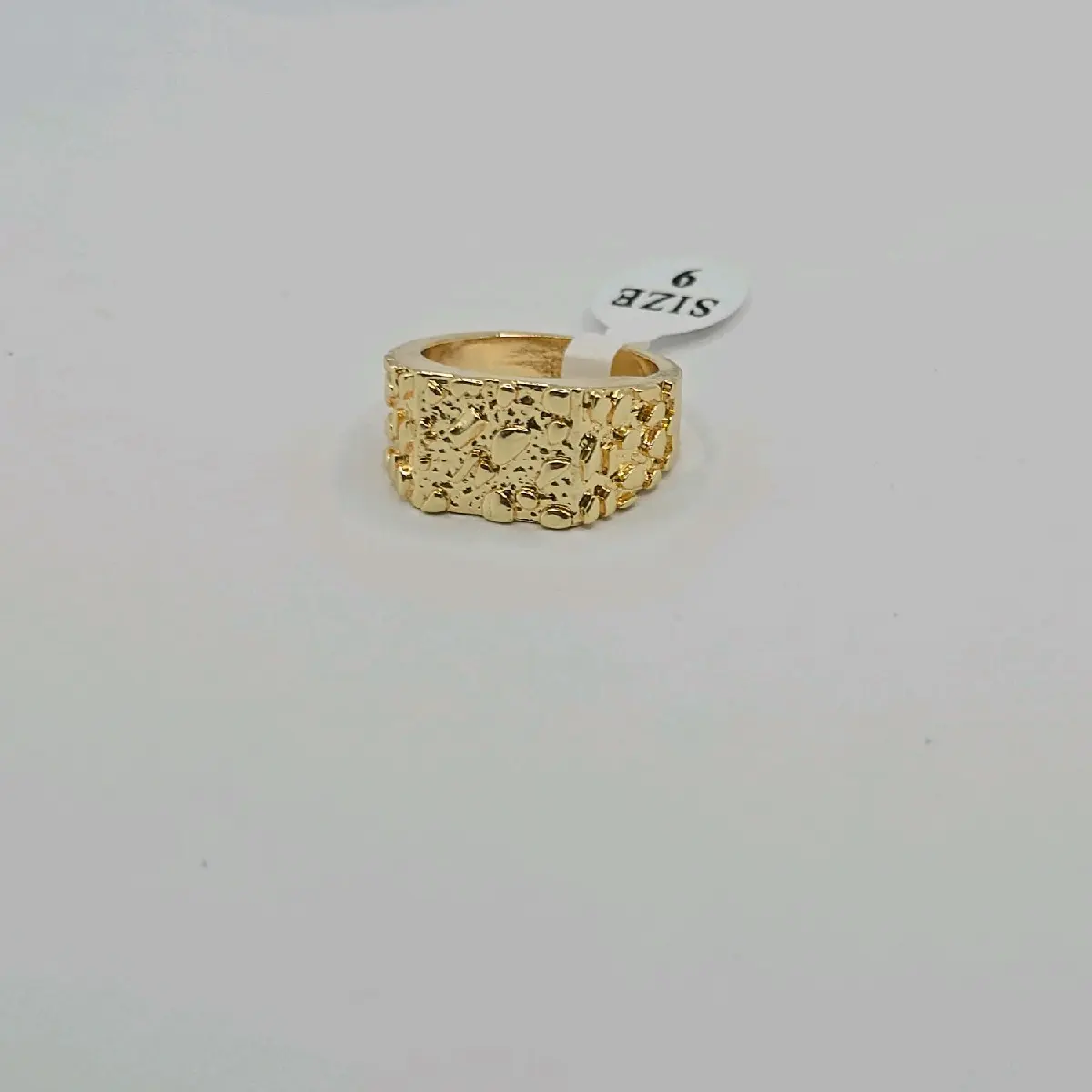 NUGGET style rings fashion gold-plated sizes available #8 #10 NUGGET style rings fashion gold-plated sizes available #8 #10