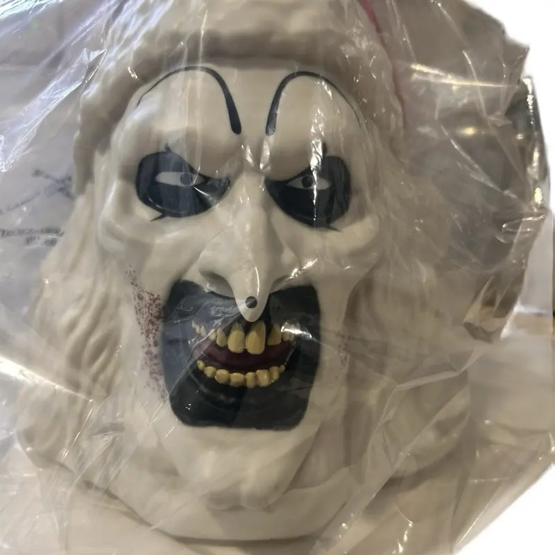 Art the Clown Vinyl Figure - 6.5in Horror Terrifier Movie Character Prop Popcorn Bucket, Unique Authentic Collectible Novelty Single Item for Horror Franchise Fans, Ideal for Movie-Watching & Collector Display