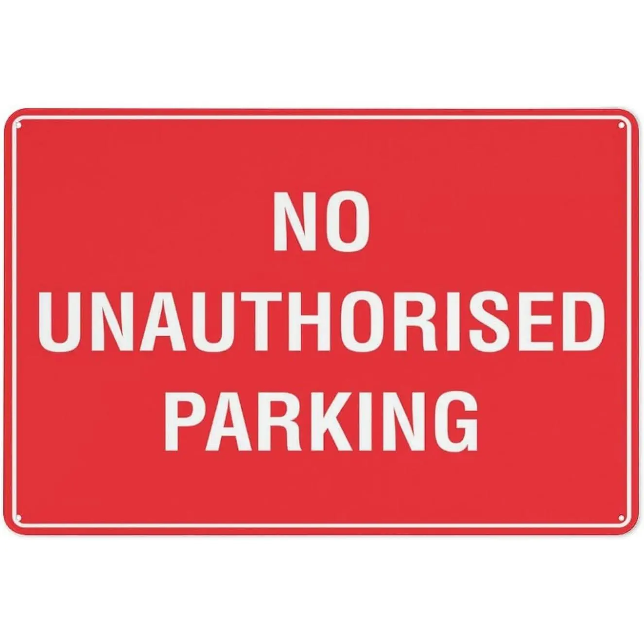No Unauthorised Parking Sign Safe Sign, Signs Outdoor, 12 X 8 In, Sign For Home, Business, Driveway Alert