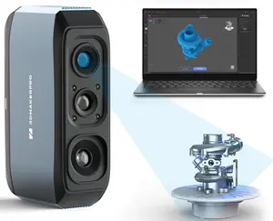 Moose Handheld 3D Scanner for 3D Printing, Blue Light & AI Visual Tracking, Anti-Shake Lenses, 24-bit Color Camera with 0.03mm High Accuracy 0.1mm Resolution, Compatible with Windows/MacOS