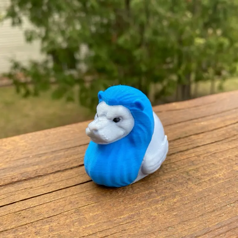 DET Lions Duck Miniature Figurine For Jeeps Dashboards