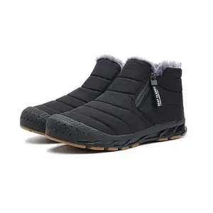 Mens Thermal Snow Boots - Waterproof, Windproof, and Insulated Hiking Boots with Easy Zippers, Soft Fuzzy Lining, and Perfect for Winter Season