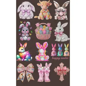 YOUTH EASTER (3) (FAUX RHINESTONE) PREMADE GANGSHEET - 22X36 DTF TRANSFERS - DIRECT TO FILM