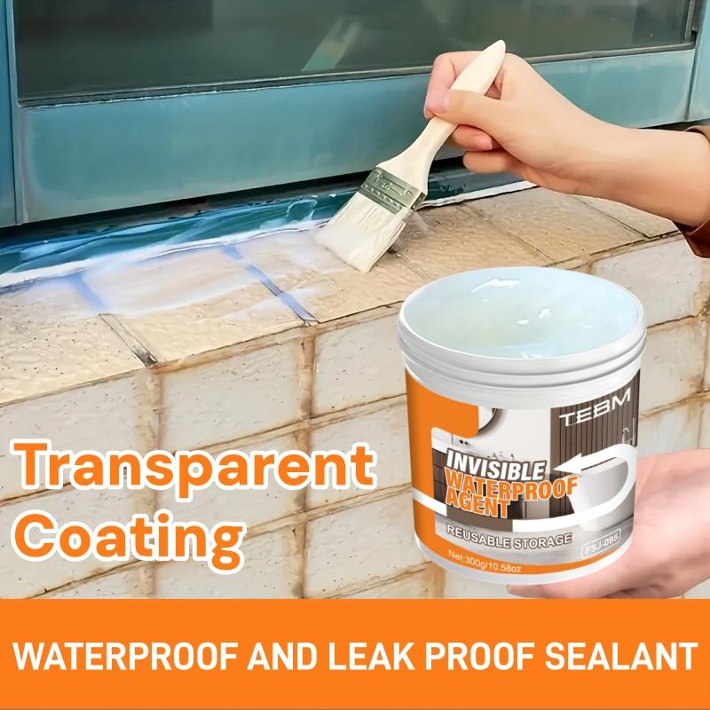 Transparent Waterproof Sealing Glue, Multi-Functional RV Roof Coating, Fast-Drying Flexible Breathable Sealant, for RV Roofs Windows Walls Tiles, Adhesive