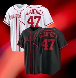 CANADAteam #47 Cal Quantrill,2026 World Baseball Classic Stadium Jersey, #BaseballJersey #MLBStyle #StreetwearUSA#UnisexStyle#BaseballFans