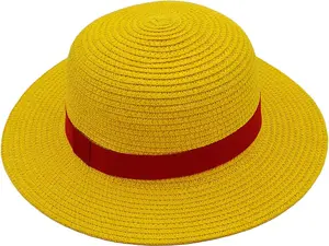 Straw Hat Cospaly Costume Party Funny with string strag Band Halloween Christmas Barn Dance Birthday Autumn Harvest Thanksgiving Cosplay Yellow Summer Hats Accessories Masks