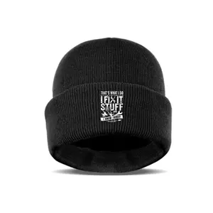 Men's 'I Collect Taxes' Funny Slogan Beanie, Warm Acrylic Knitted Winter Hat for Outdoor Wear, Novelty Accountant Gift