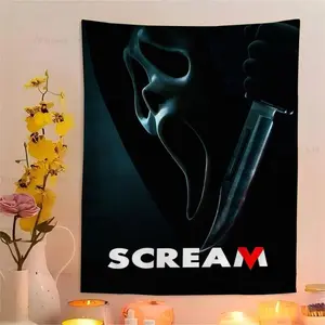 Vikma Roaring Phantom Fabric, Fantasy Ghost Mask, Blood-colored Blade, Horror, Mysterious Ghost House, Halloween, December