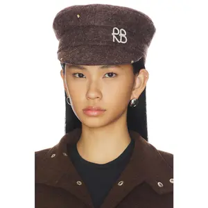 Ruslan Baginskiy Baker Boy Cap in Brown