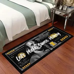 Unique American Retro Carpet Patterned Design, Non-Slip Soft Floor Mat, Non Slip Rugs, Ideal Gift for Boyfriend, Perfect Home Decor Accessory, Home Decorative Rug