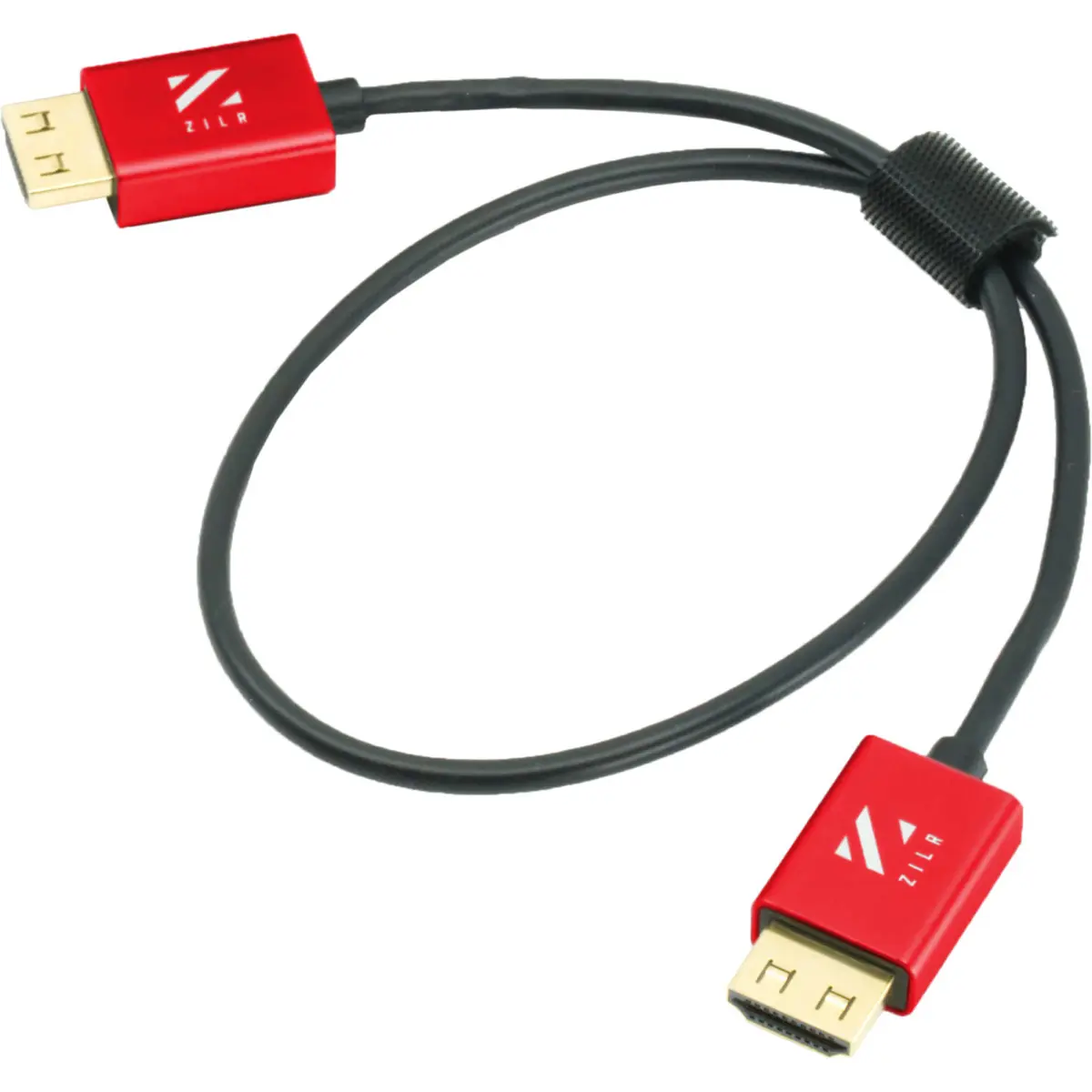 ZILR 8K Ultra Speed Hyper Thin HDMI 2.1 Cable 45cm/17.7- Type-A- Type-A Secure Locking, 8K60, 4320p, 4K120, 2160p, HD240, 1080p 3D, 48Gbps, 10bit Color, Audio Return(eARC) HDCP2.2, HDR10, Ethernet