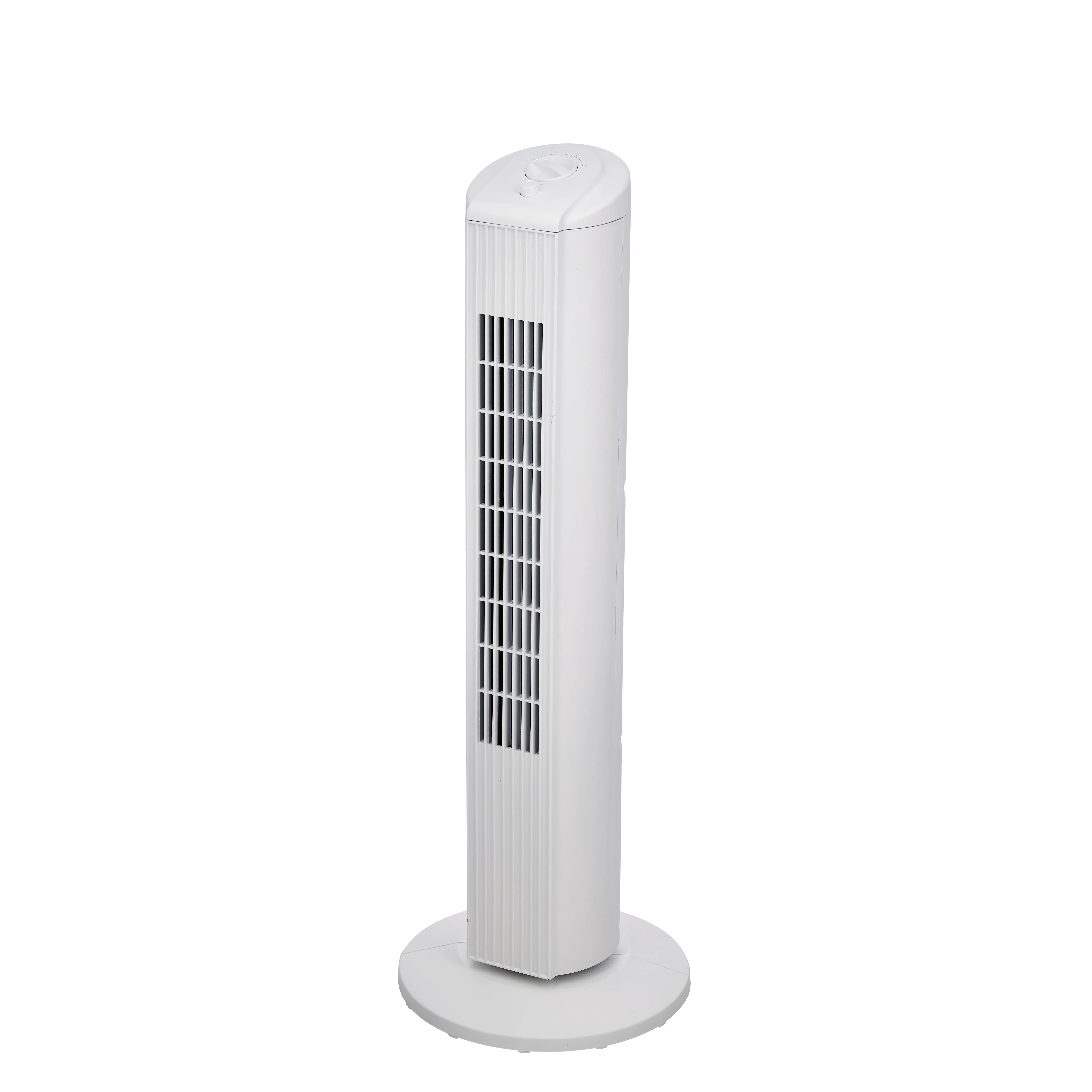 Mainstays 28-Inch Tower Fan with 3-Speed Settings and Oscillation, White, MSWMT24MWV