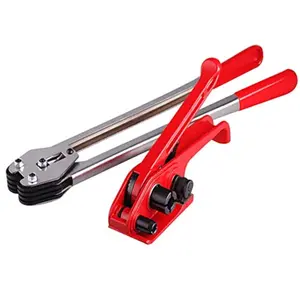 Poly Strapping Tensioner Cutter and Sealer Manual Banding Tool Strapping Packing Kit Set for Width 1/2" -3/4" Polyproplyn and Polyester Plasticstrap Cord