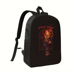Good Partner Backpack - Bold Graphic Backpack, Black Backpack with Red Accents, Heavy-Duty Zipper Closure, Adjustable Shoulder Straps - School, College, Everyday Bag - Ideal Gift for Teens & Pop Culture Fans - Lightweight & Sturdy Backpack for Teens & Ad