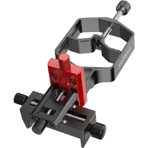 tridaptor - Universal Digiscoping Adapter | High-Precision Phone to Telescope 3-Axis Metal Holder Mount for Spotting Scope Monocular Microscope|Fits 2.4" Eyepiece Max& Cell Phone Camera