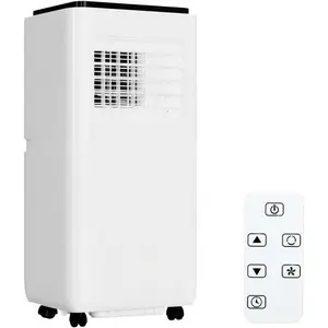 Portable Air Conditioners, 10000 BTU FD-10000BTU, Multi-Functional AC Unit with Cooling Dehumidifier Fan, LED Touch & Remote Control, Window Vent Kit, for Bedroom Living Room Office, ABS Material