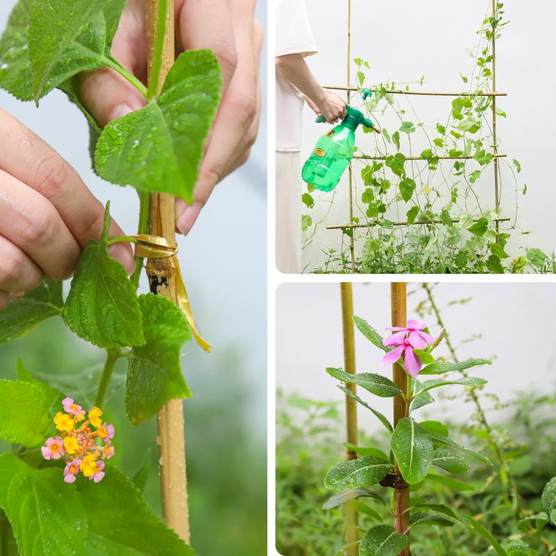 2FT-6FT Natural Bamboo Plant Stakes, Garden Support for Tomatoes & Flowers