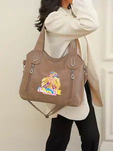 Barbie doll handbag with zipper closure, perfect for back-to-school or New Year's gift.