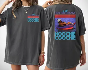 Hotter Than A Hoochie Coochie Comfort Colors Shirt, Meme Summer Vacation Shirt, Music Lover T-Shirt, 90s Country Music, Trendy Summer Tee