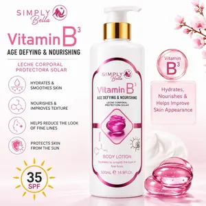 Simply Bella Vitamin B3 Body Lotion Age Defying & Nourishing Formula 16.9 fl oz (500 mL)