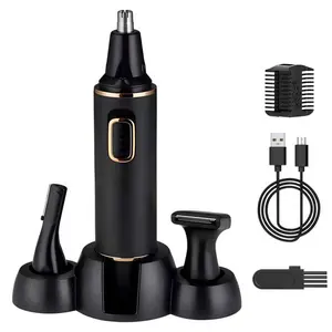 LMMAKE Nose Hair Trimmer Professional Painless Rechargeable Nose Trimmer for Men and Women, Eyebrow Facial Hair Trimmer, Powerful Motor, Dual Edge Blades