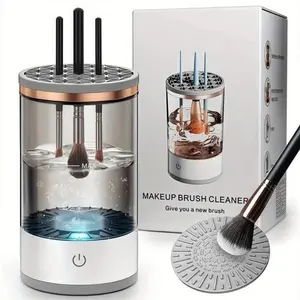 Automatic Electric Makeup Brush Cleaner - Compatible with All Sizes of Face Brushes for Beauty & Personal Care