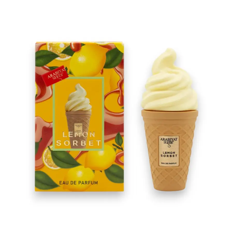 Arabiyat Sugar | Lemon Sorbet | Unisex Fragrance | 100 ML 3.4 OZ | Eau De Parfum | Lemon - Rum & Gourmand