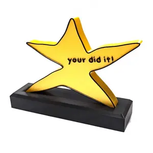 1pc Your Did It Meme Trophy, Funny Award Gift, Funny Motivational, Congrats Gift, Meme-Style Charm, Yellow Star Ornaments