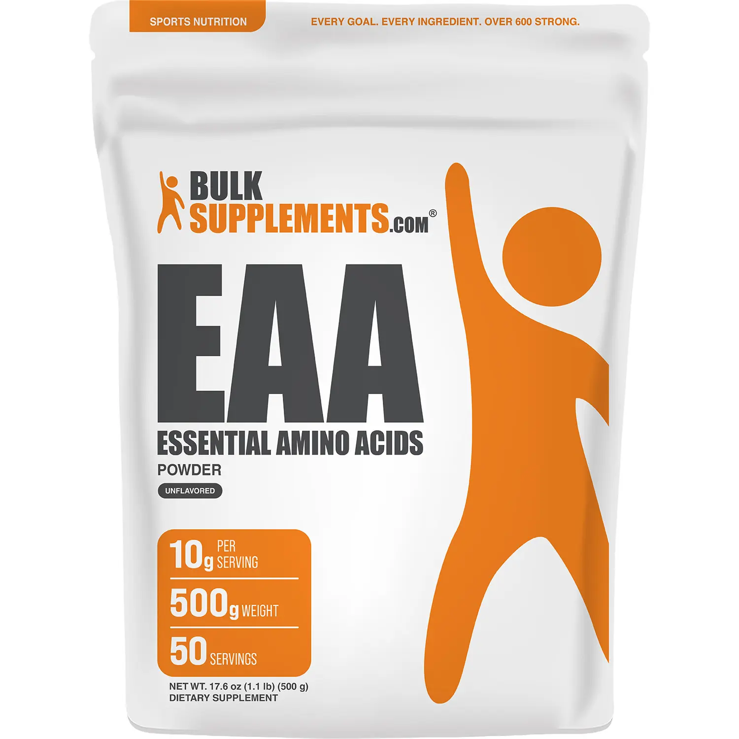 BulkSupplements - EAA Essential Amino Acids Powder - Digestive Support - Metabolism - 500g - 10g per Serving BulkSupplements - EAA Essential Amino Acids Powder - Digestive Support - Metabolism - 500g - 10g per Serving