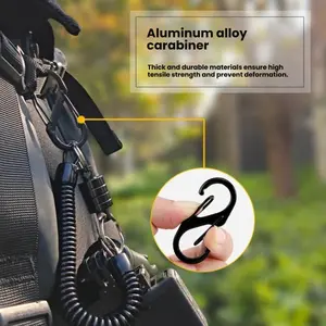 Action Camera Non-Slip Handler  Hand Grip Holder Mount + Steel-cored Safety Wrist Strap for GoPro Sony Insta360 Olympus Akaso Underwater Camcorder Diving Insta360 camera Anti-Loose Dive magnetic strap