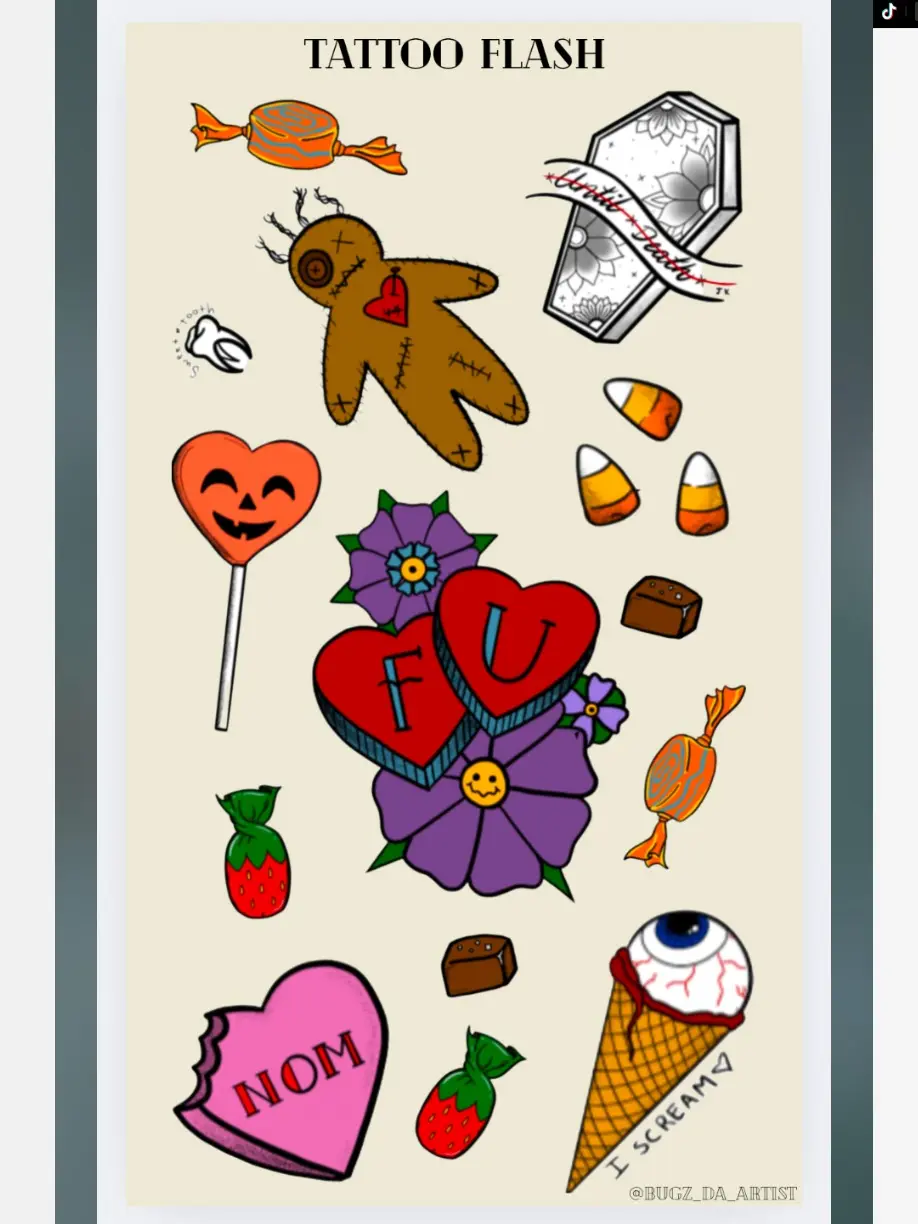 Tattoo Flash Stickersheet