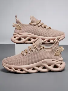 Men's Fashion Sportive Lace up Running Training Trainers, Casual Comfortable Sports Low Top Sneakers on Walking Treadmill, Trendy Spring Mesh Breathable Athletic Sports Shoes for Daily Footwear & Walking Shoes Runner Closed