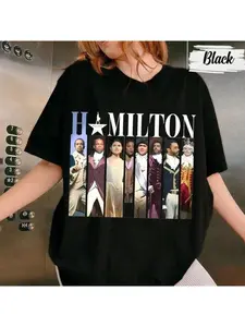 Hamilton musical actor shirt, Broadway "Hamilton" theater T-shirt 3D printed men's and women's T-shirts