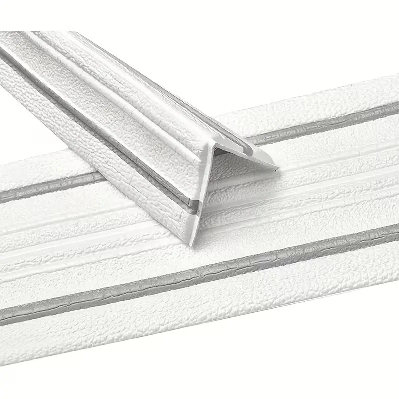 White with two gray stripes